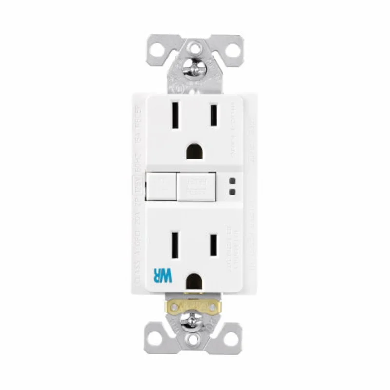 Eaton Cooper Wiring GFCI Receptacle Weather Resistant 15A, 125V White White