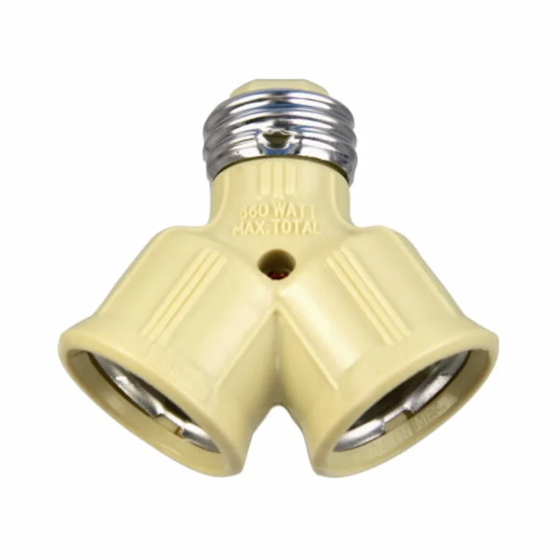 Eaton Cooper Wiring Lampholder Socket Adapter 250V, Ivory Ivory