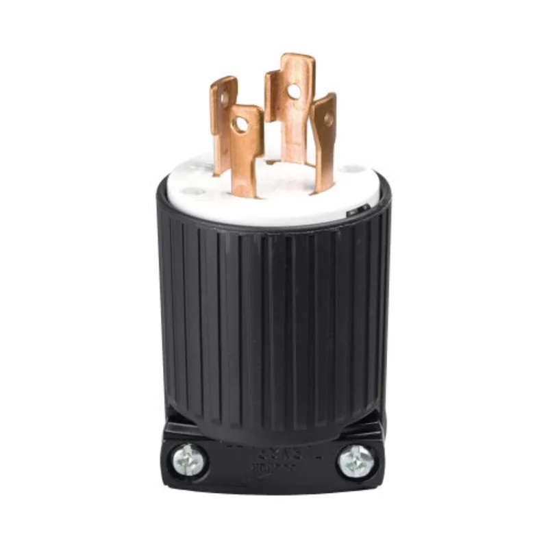 Eaton Cooper Wiring Locking Plug 30A, 125/250V Black Black