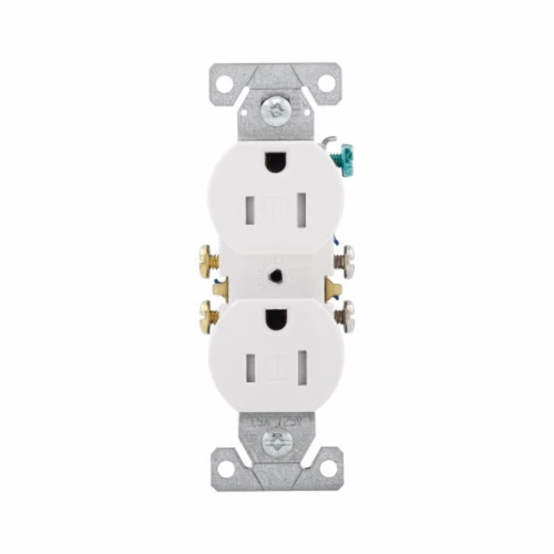 Eaton Cooper Wiring Residential Grade Duplex Receptacle 15A, 125V White White