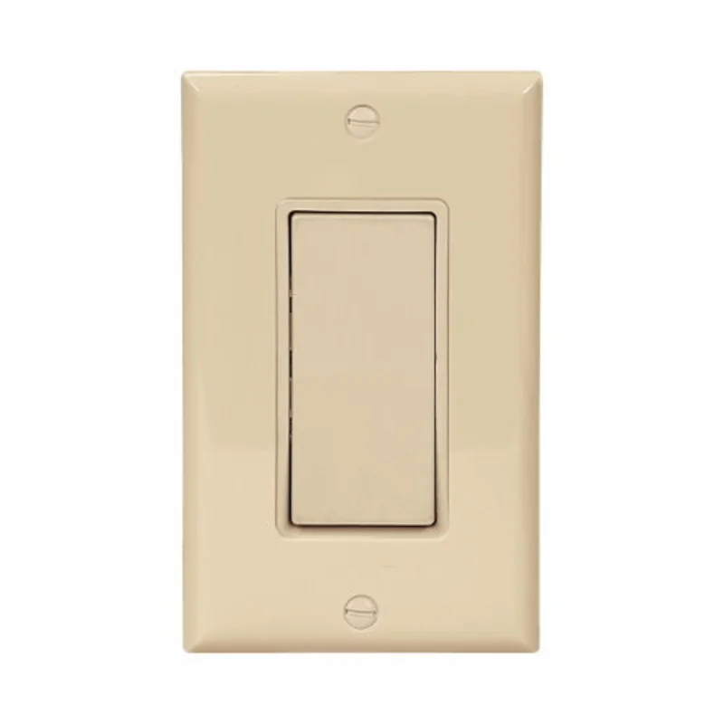 Eaton Cooper Wiring Standard Grade Decorator Switch 15A, 120/277V Ivory Ivory
