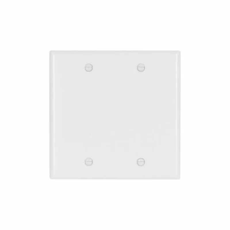 Eaton Cooper Wiring Standard Size Blank Wallplate, White White