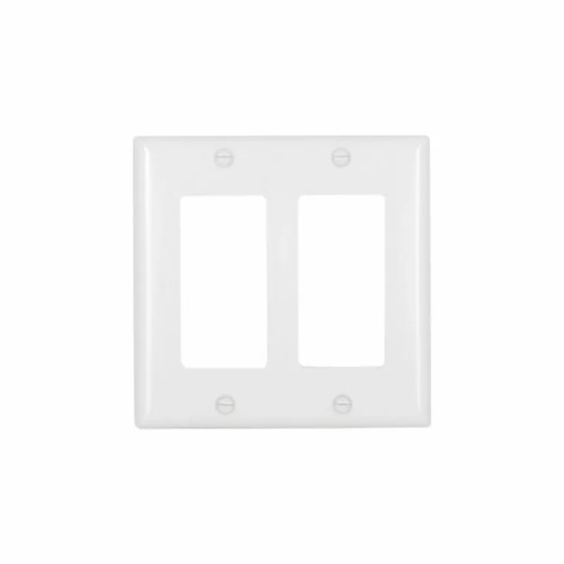 Eaton Cooper Wiring Standard Size Decorator Wallplate, White White