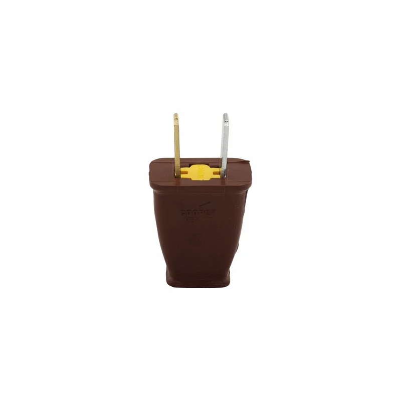 Eaton Cooper Wiring Straight Blade Plug Brown Brown