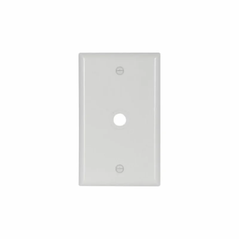 Eaton Cooper Wiring Telephone and Coaxial Wallplate, White White