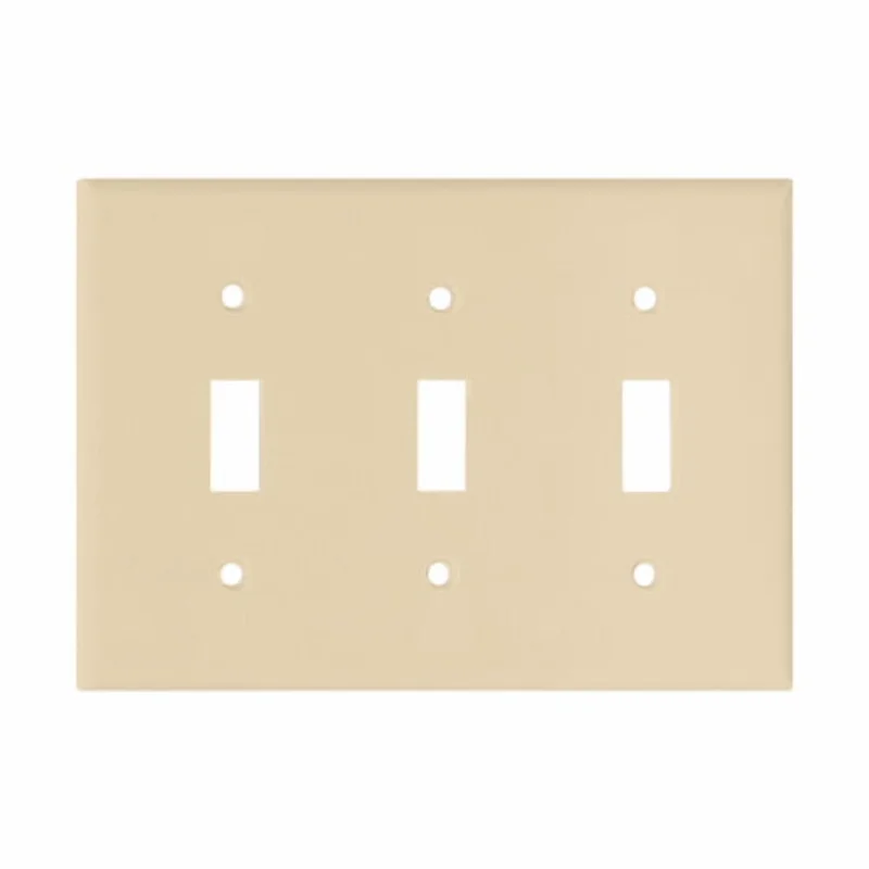 Eaton Cooper Wiring Toggle Wallplate, Ivory Ivory