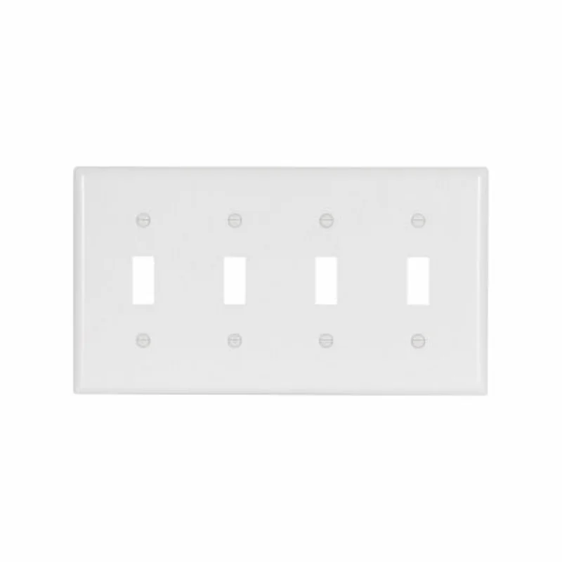 Eaton Cooper Wiring Toggle Wallplate, White White