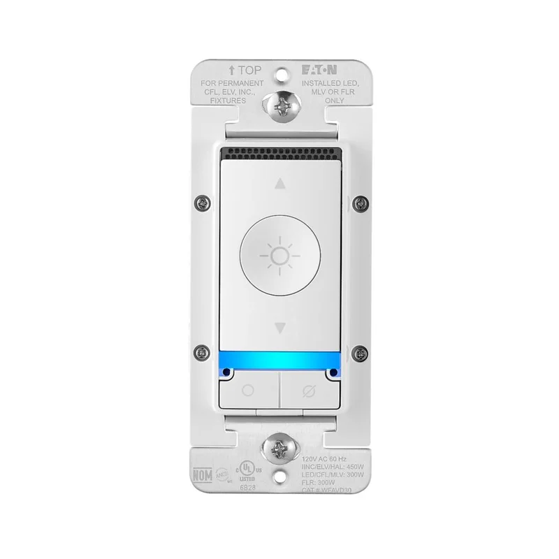 Eaton Wi-Fi Smart Voice Dimmer Switch White White