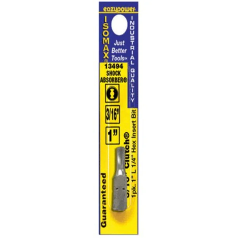 Eazypower Isomax Clutch Insert Bit, 3/16"
