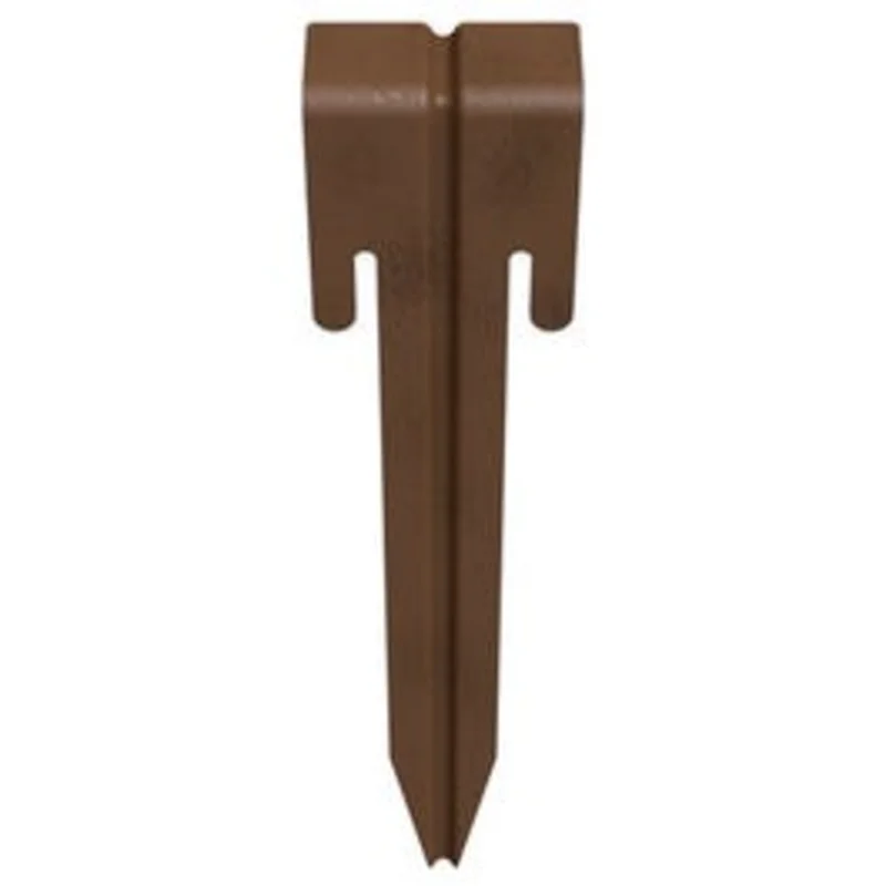 Edging Stakes, Bronze Steel, 10.5-In., 3-Pk.