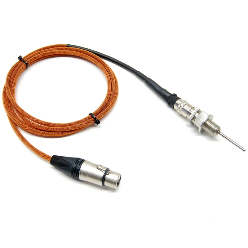 Electric Brewery temperature probe,1/4" NPT, 2" probe length (Pre-Assembled) Blue