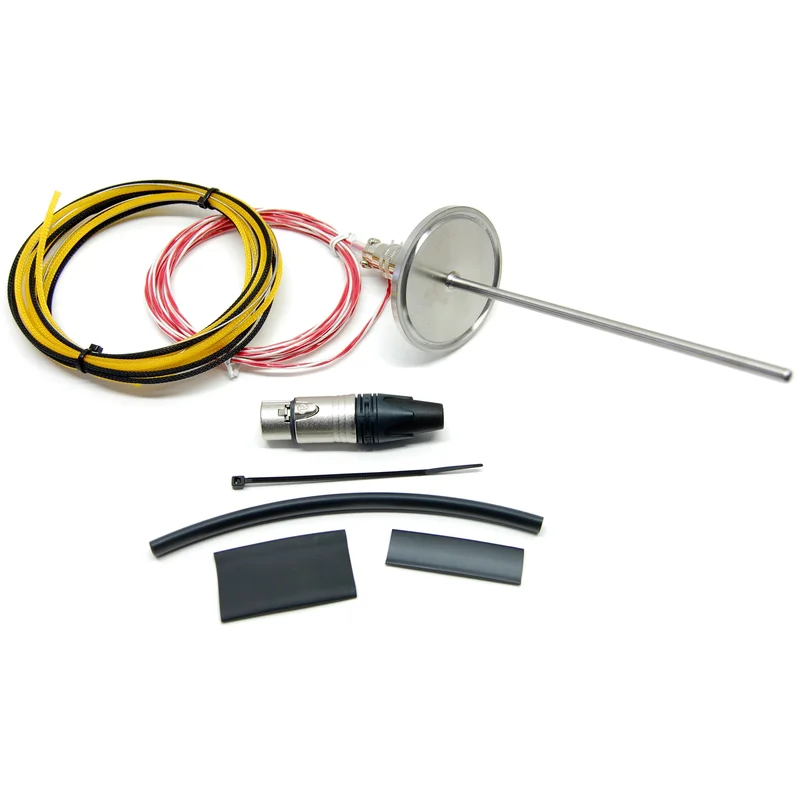 Electric Brewery temperature probe, 2" Tri-Clamp (DIY Kit) Blue