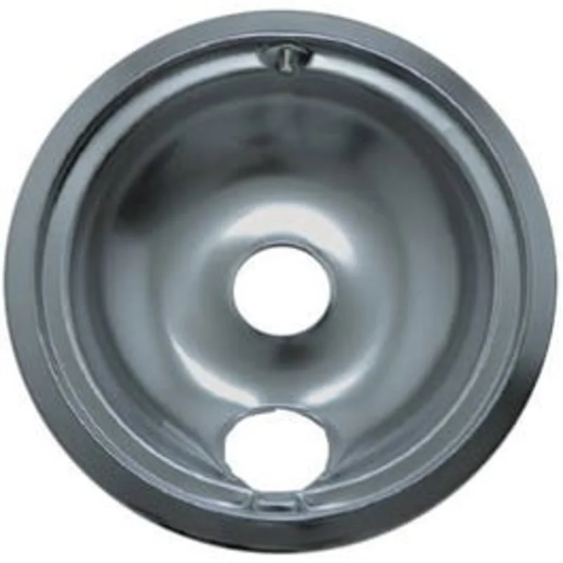 Electric Range Drip Pan, "B" Series Plug-In Element, Chrome, 8-In.