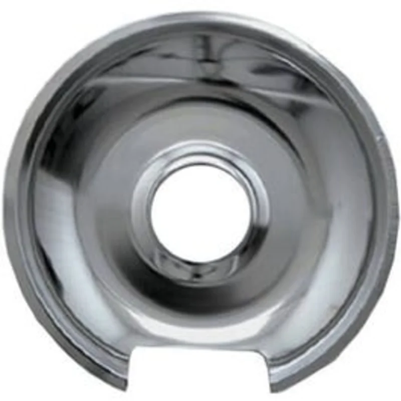 Electric Range Drip Pan, "E" Series Hinged Element, Chrome, 6-In.