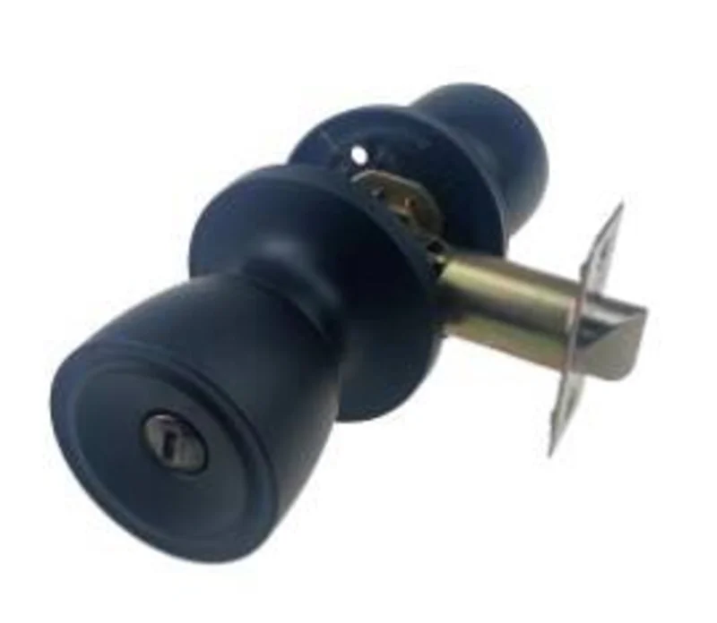 Elite Security Keyed Entry Tulip Lockset Matte Black