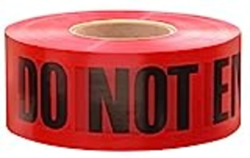 Empire Level 1000' Premium Red Barricade Tape Danger No Not Enter Red