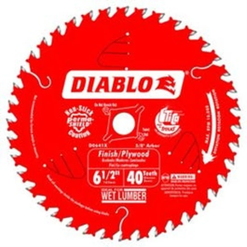 Finish/Plywood Saw Blade, 6-1/2-In. x 40T