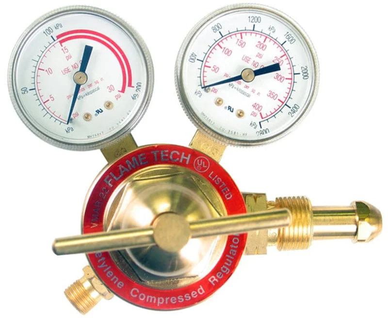 Flame Tech Medium Duty Acetylene Regulator - CGA 510 VMAR-22