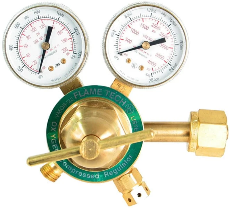 Flame Tech Medium Duty Oxygen Regulator VMOR-22