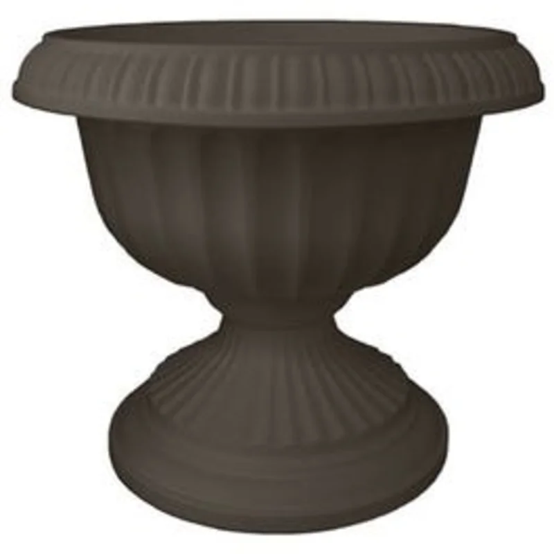 Grecian Urn, Charcoal Plastic, 18-In.