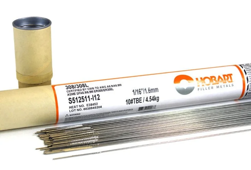 Hobart ER308L Stainless Steel TIG Wire - 10# Tube