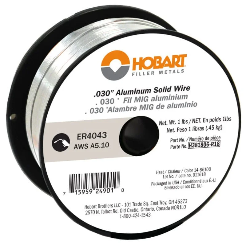 Hobart ER4043 Aluminum MIG Wire - 1# Spool
