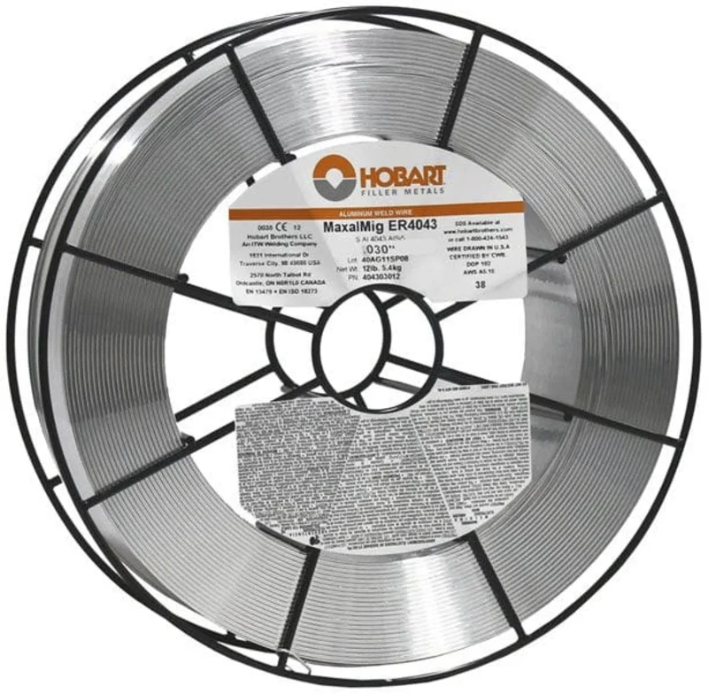 Hobart ER4043 Aluminum MIG Wire - 12# Wire Basket