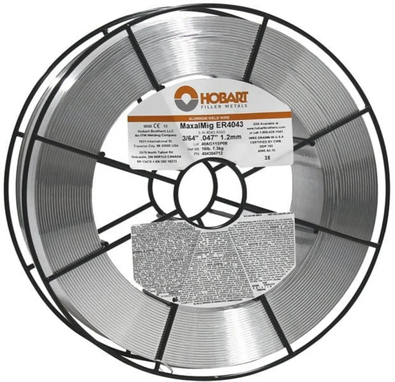 Hobart ER4043 Aluminum MIG Wire - 16# Wire Basket