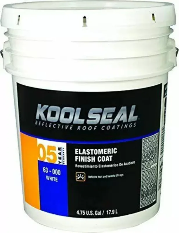Kool Seal 7 Year Elastomeric Roof Coating 5 Gallons White White