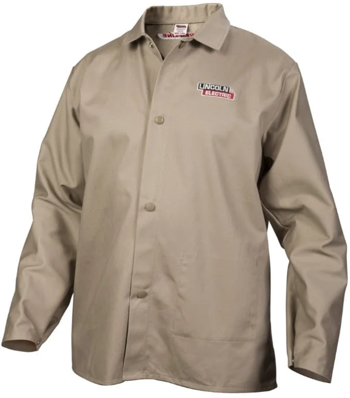 Lincoln Khaki Traditional FR Cloth Welding Jacket K3317