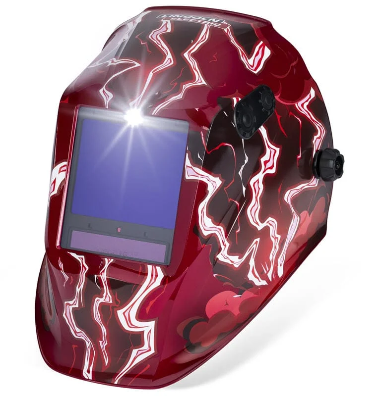 Lincoln Viking 3350 ADV Welding Helmet - Red Strike K5754-5