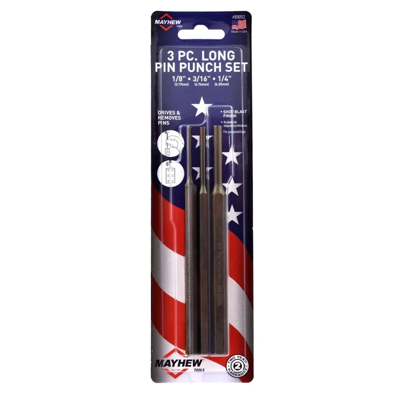 Mayhew Short Pin Punch Set