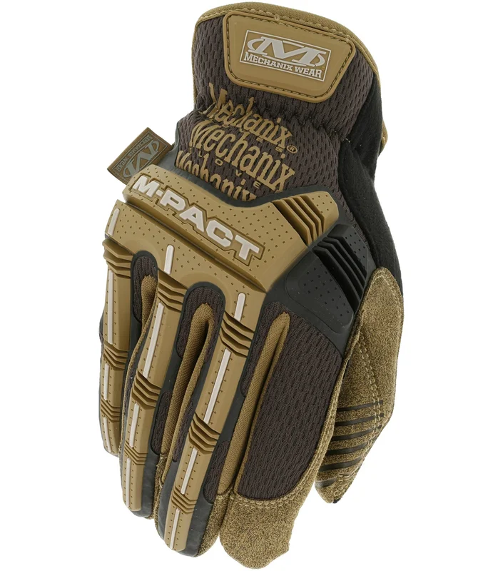 Mechanix Wear Mpact Resistant Work Gloves M-Pact Open Cuff Brown, X-Large Brown