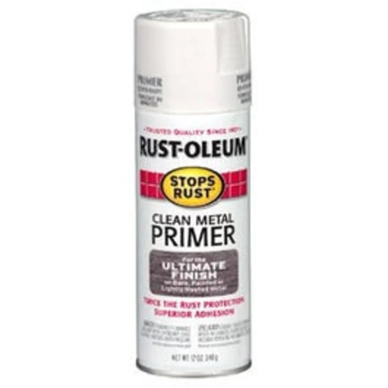 Metal Spray Primer, White, 12-oz.