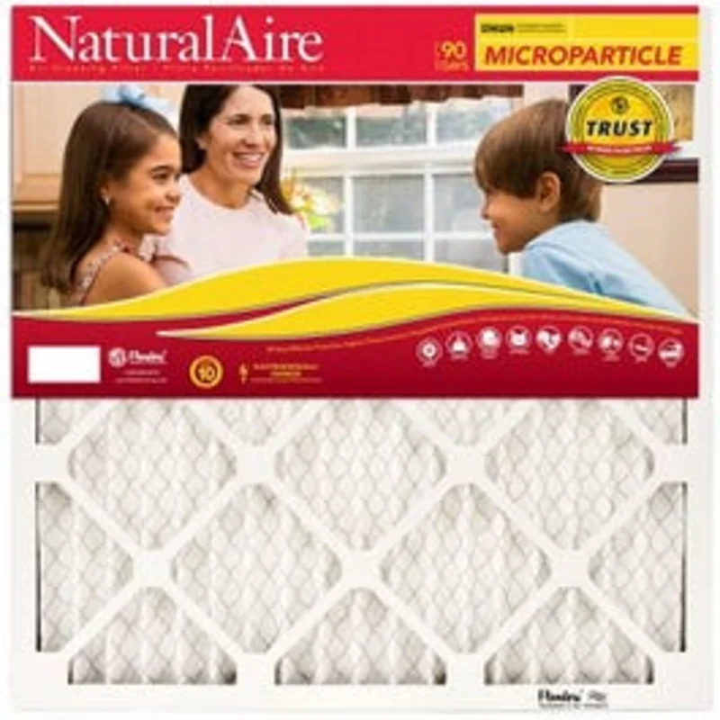 Microparticle Pleated Furnace Filter, 20x25x1- In.