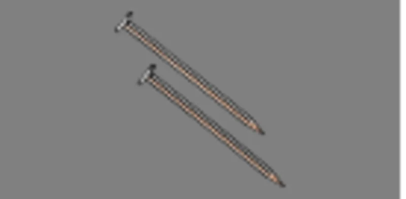 Midwest Fastener Dark Oak Brown Painted Steel Panel Flat Head Nails