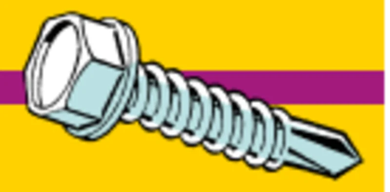 Midwest Fastener Hex Washer Self-Drilling Screws #10 x 1-1/4"