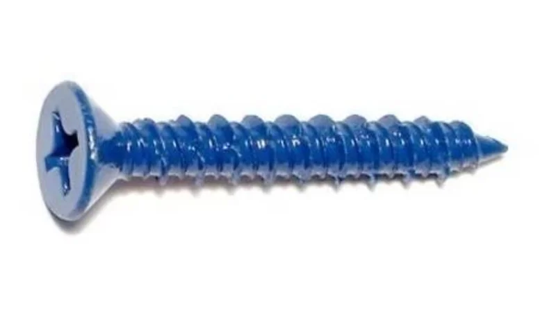 Midwest Fastener Phillips Flat Head Masonry Screws Blue Ruspert