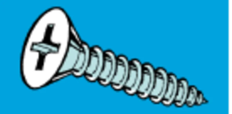 Midwest Fastener Phillips Flat Sheet Metal Screws Zinc