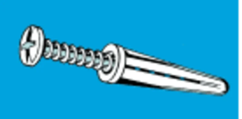 Midwest Fastener Plastic Anchors with Screws #6 - 8 x 3/4"