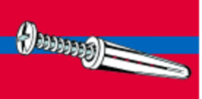 Midwest Fastener Plastic Anchors with Screws Zinc