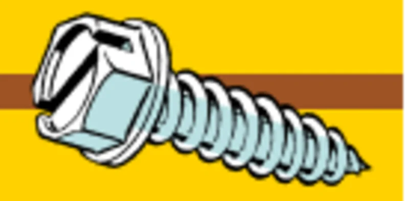 Midwest Fastener Slotted Hex Washer Sheet Metal Screws #6 x 3/4"