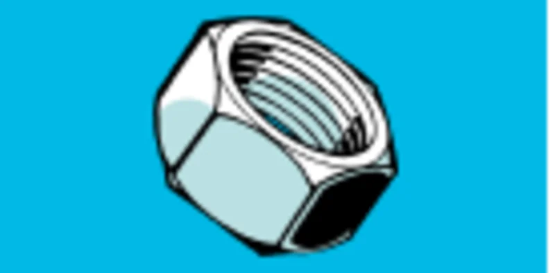 Midwest Finish Hex Nuts Zinc