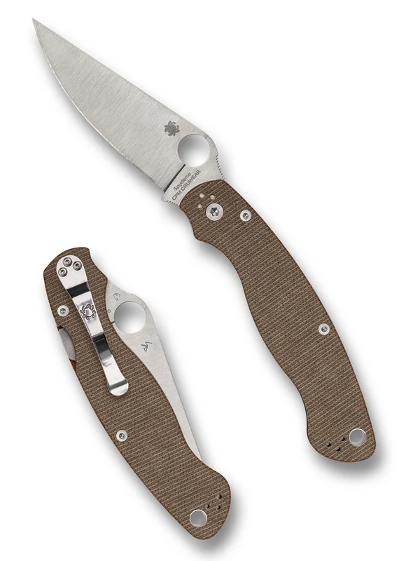 Military 2 Brown Canvas Micarta CPM CRU-WEAR