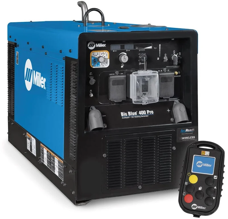 Miller Big Blue 400 Pro (Kubota) Diesel w/Wireless Interface Control