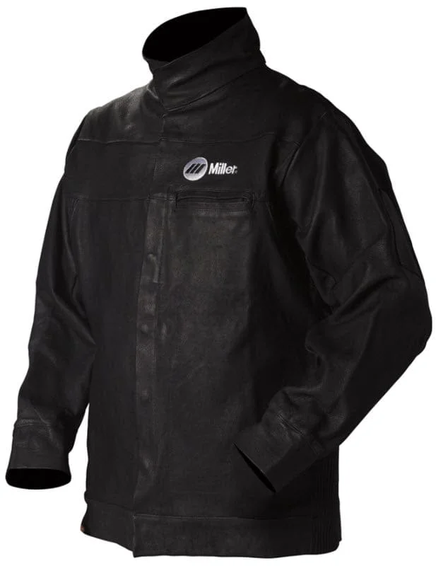 Miller Leather Welding Jacket Size L - Grain Pigskin Leather 231090