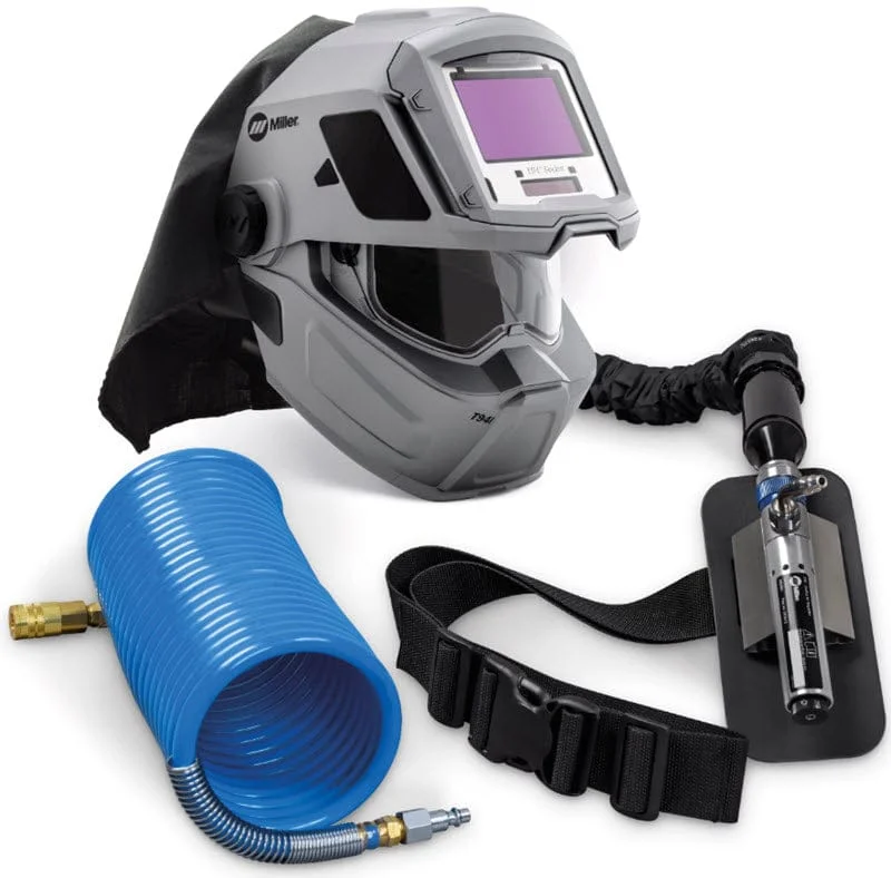 Miller SAR Supplied Air Respirator w/100 ft. Coiled Air Hose 951803