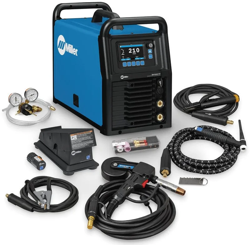 Miller Syncrowave 212 Air-Cooled TIG Package w/Spool Gun & Wireless Foot Control 951000253