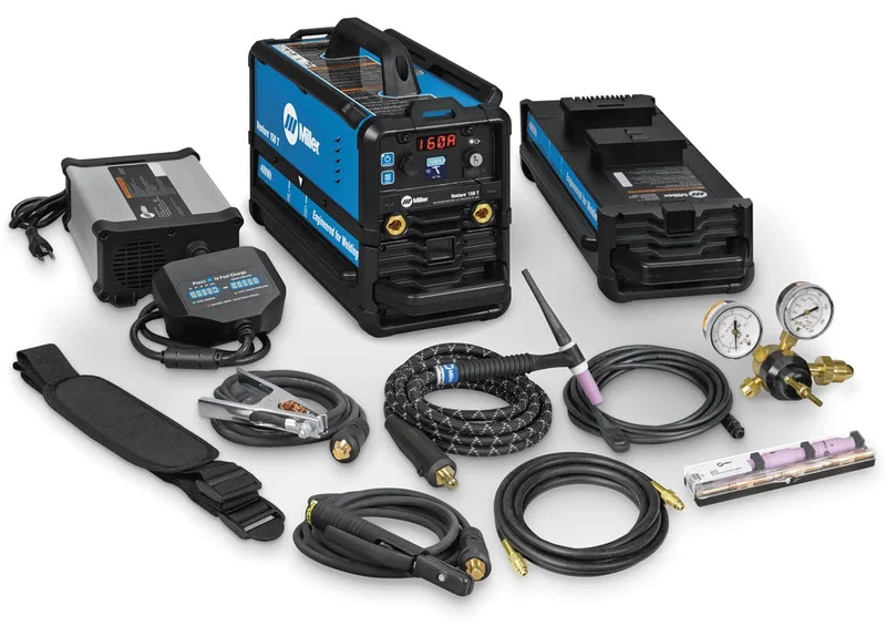 Miller Venture 150 T Battery Welder w/Two 400Wh Batteries, Charger  and TIG Kit 951000257