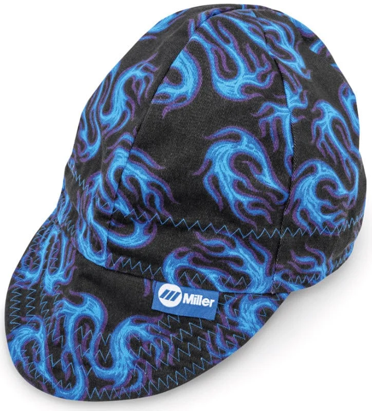 Miller Welding Cap Blue Flame 2 Size 7 1/2 - 286974